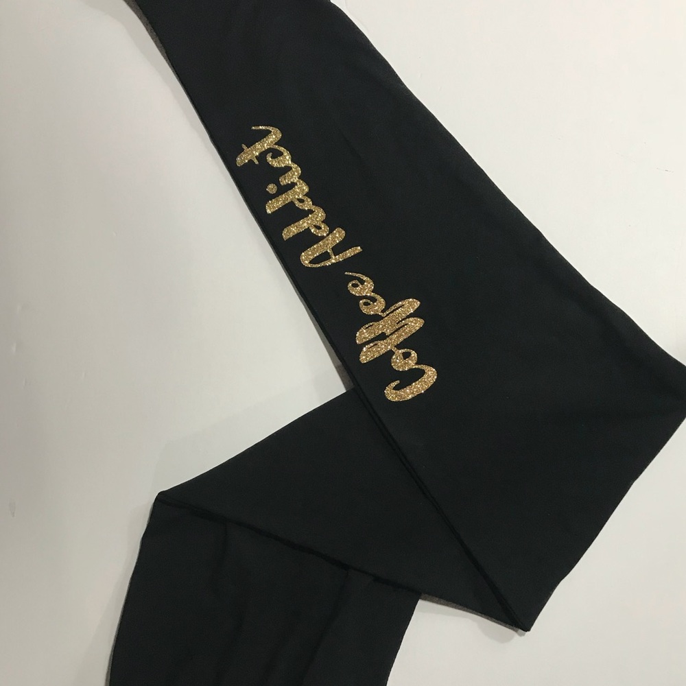Coffee Addict Custom ButterySoft Black Leggings Tc - Picture 1 of 1
